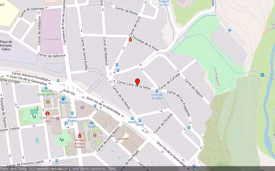 Mapa de Subasta Inmueble (Vivienda) en Sabadell, Barcelona