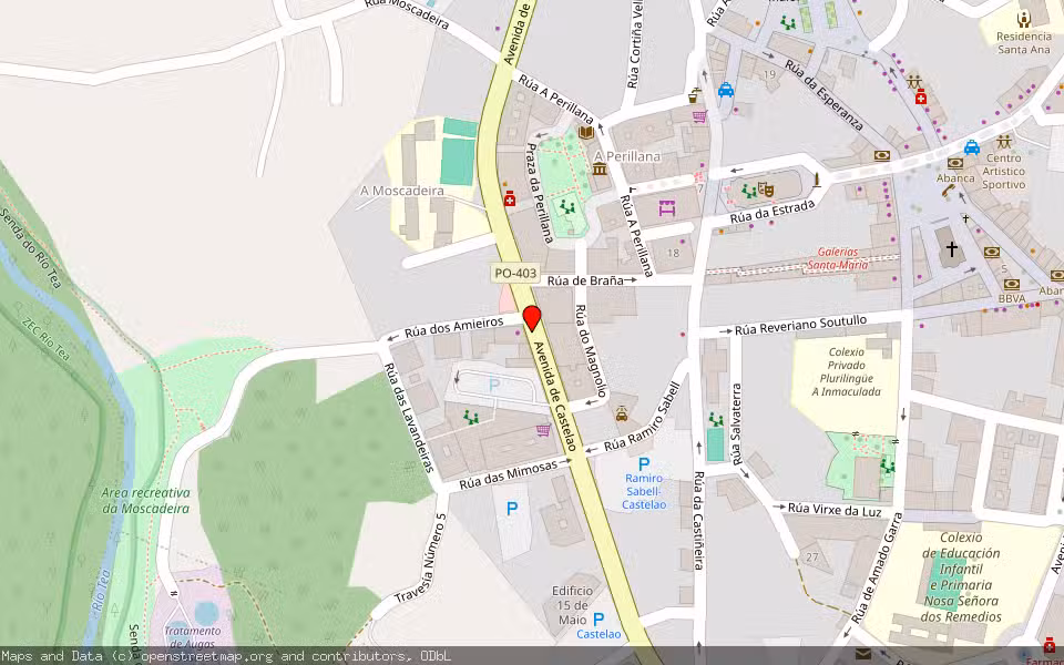 Mapa de Subasta Inmueble (Vivienda) en Ponteareas, Pontevedra