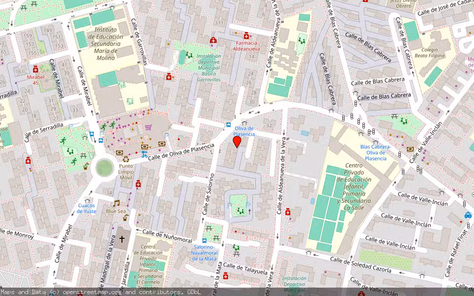 Mapa de Subasta Inmueble (Vivienda) en Madrid