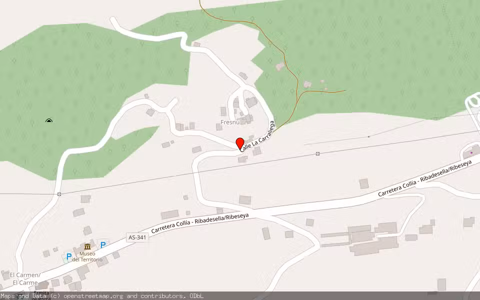 Mapa de Subasta Inmueble (Finca rústica) en Ribadesella, Asturias