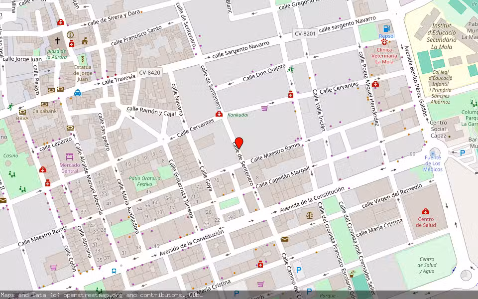 Mapa de Subasta Inmueble (Garaje) en Novelda, Alicante/Alacant