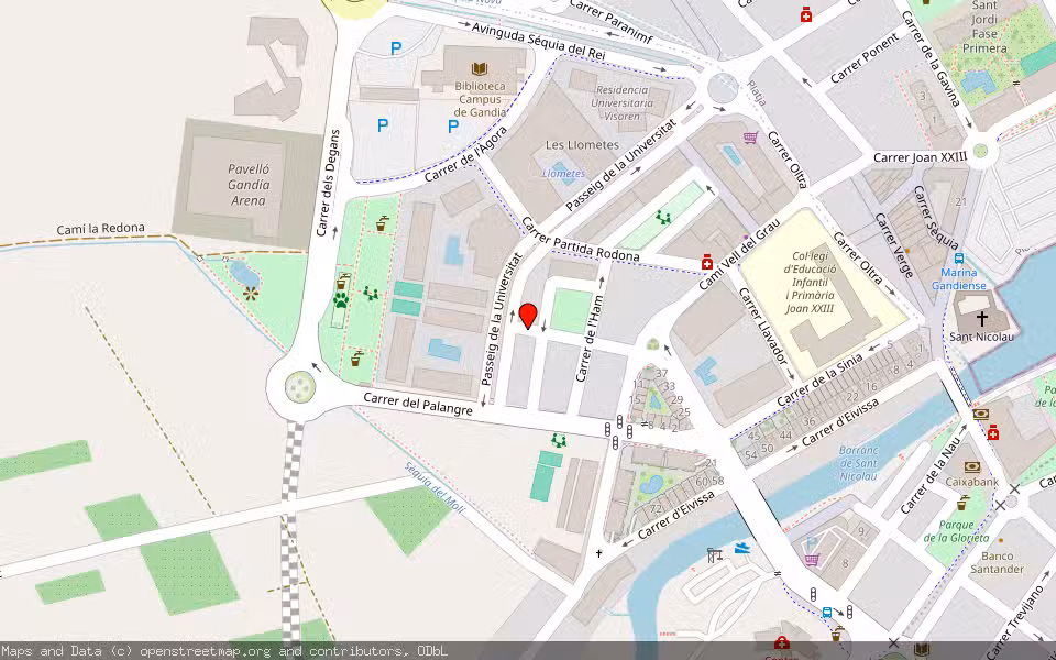 Mapa de Subasta Inmueble (Vivienda) en Gandia, Valencia/València
