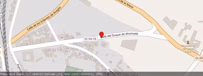 Mapa de Subasta de Inmueble (Vivienda) en Medina Del Campo, Valladolid 