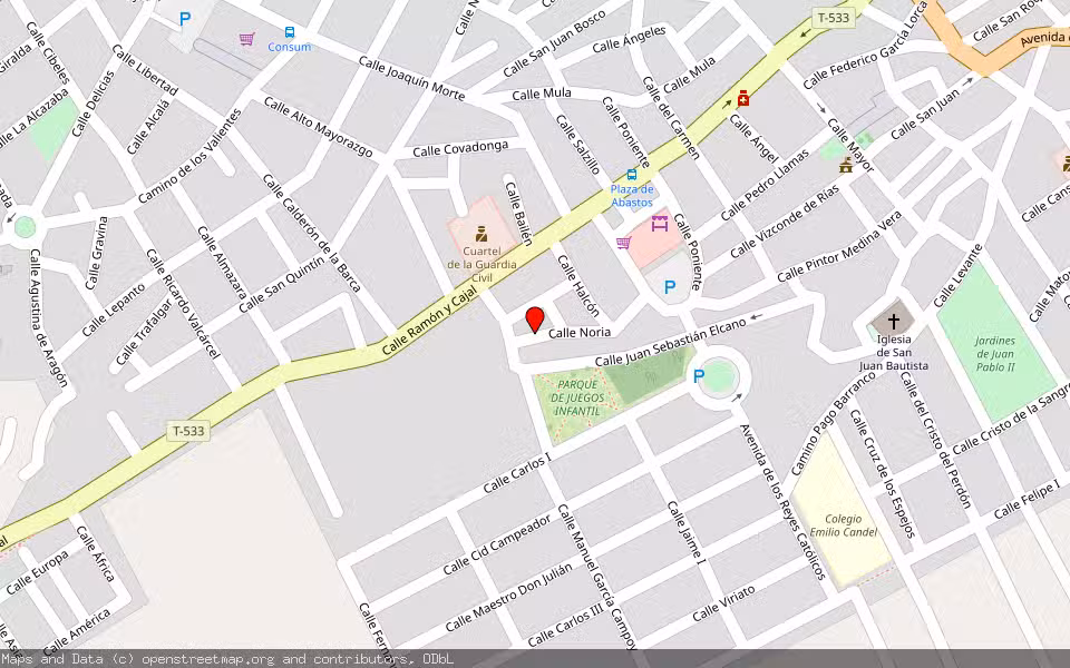 Mapa de Subasta Inmueble (Vivienda) en Archena, Murcia