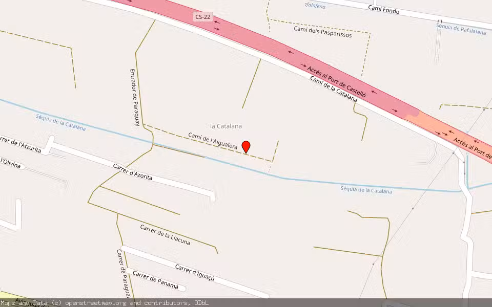 Mapa de Subasta Inmueble (Finca rústica) en Castellon, Castellón/Castelló