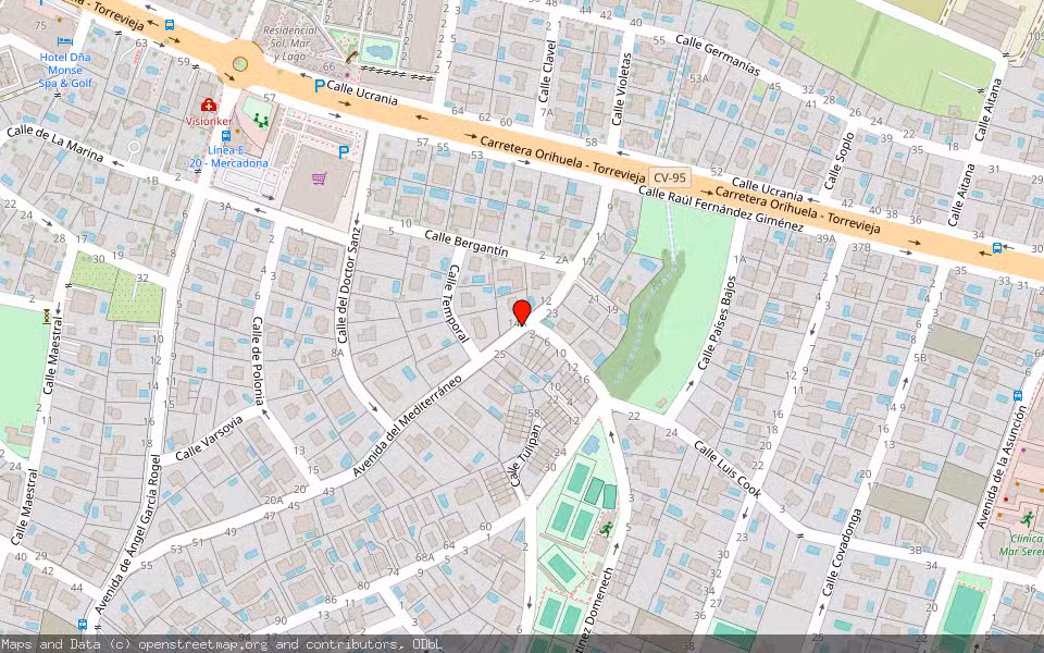 Mapa de Subasta Inmueble (Solar) en Torrevieja, Alicante/Alacant