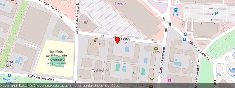 Mapa de Subasta de Inmueble (Garaje) en Madrid, Madrid 