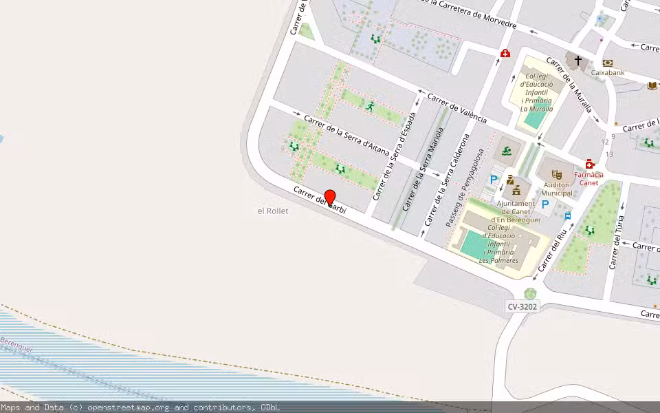 Mapa de Subasta Inmueble (Garaje) en Canet D En Berenguer, Valencia/València