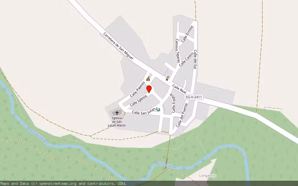 Mapa de Subasta Inmueble (Nave industrial) en Cobos De Fuentidueña, Segovia
