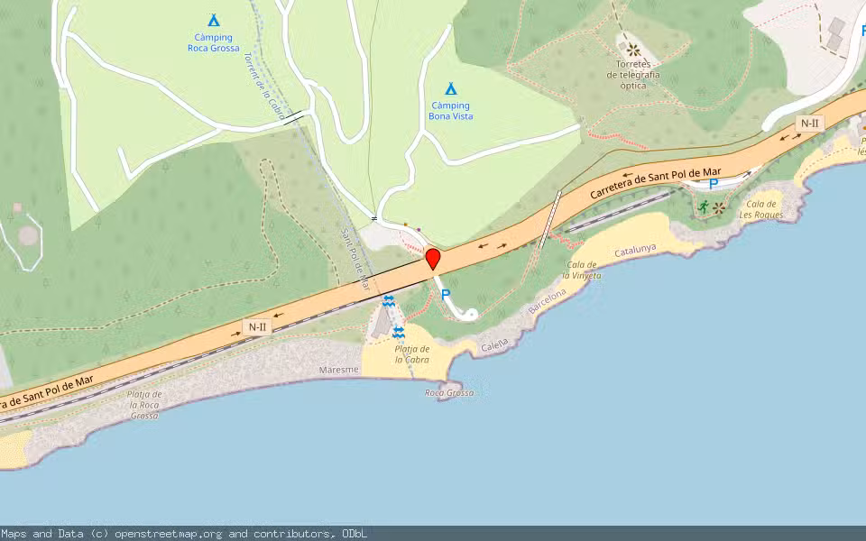 Mapa de Subasta Inmueble (Vivienda) en Calella, Barcelona