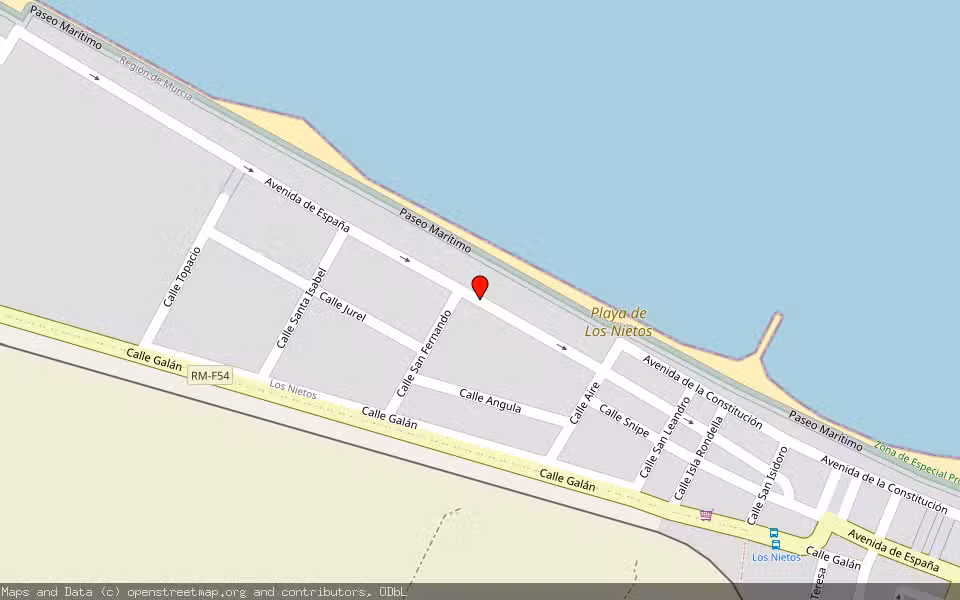 Mapa de Subasta Inmueble (Vivienda) en Cartagena, Murcia