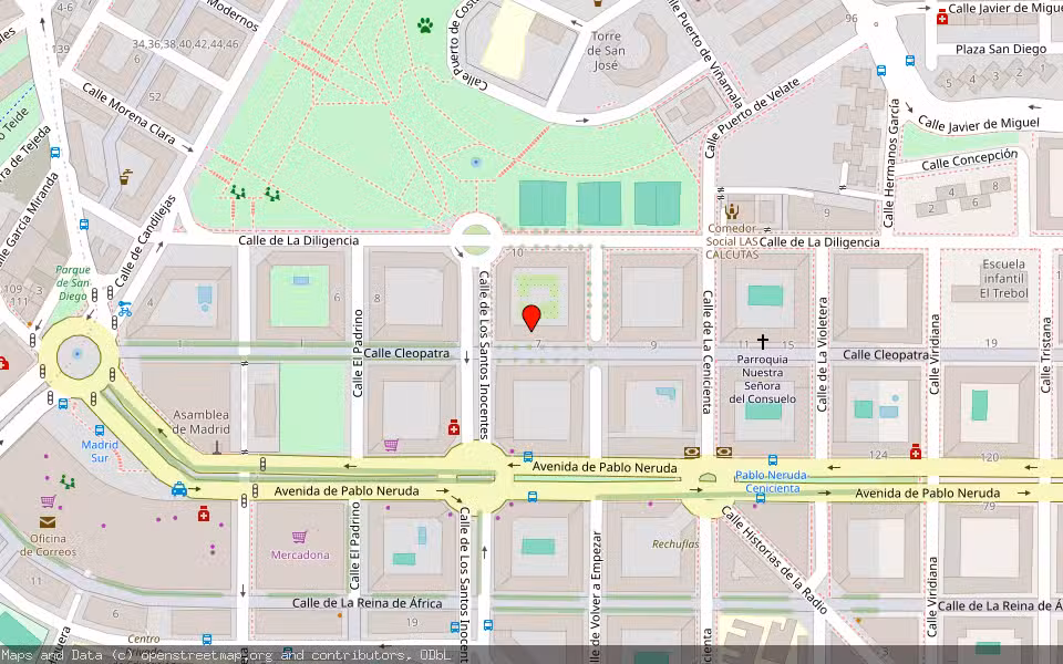Mapa de Subasta Inmueble (Vivienda) en Madrid