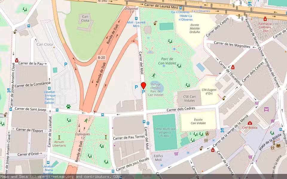 Mapa de Subasta Inmueble (Solar) en Esplugues De Llobregat, Barcelona