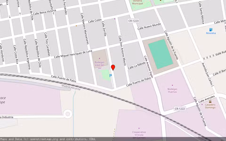 Mapa de Subasta Inmueble (Vivienda) en Campo De Criptana, Ciudad Real