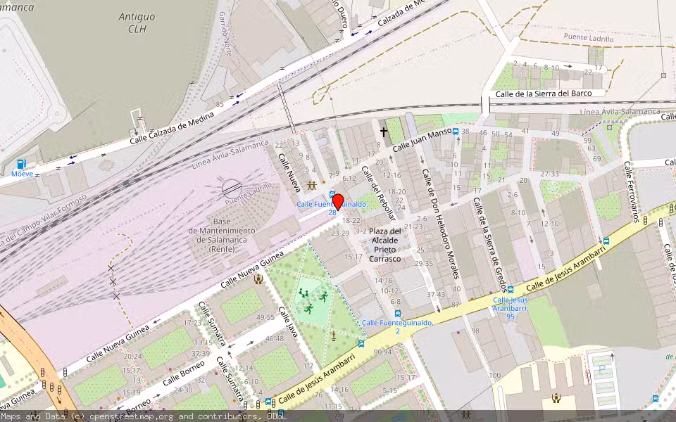 Mapa de Subasta Inmueble (Vivienda) en Salamanca