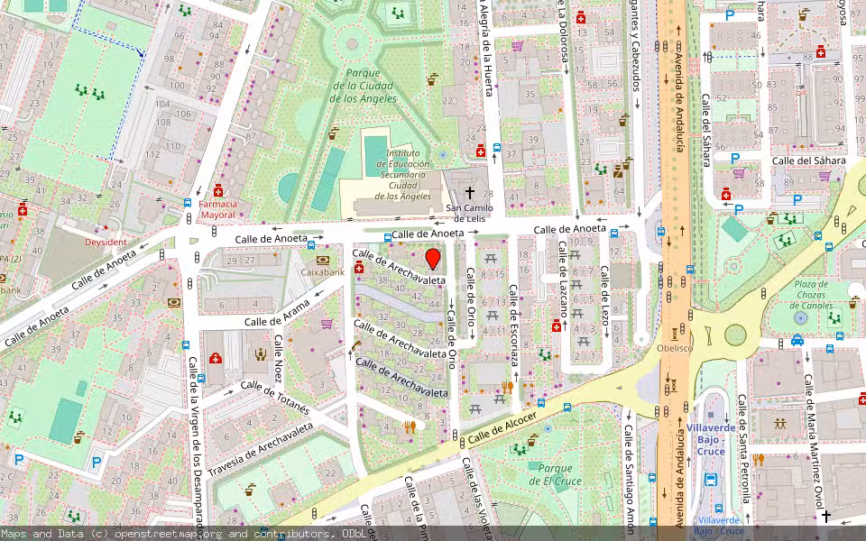 Mapa de Subasta Inmueble (Vivienda) en Madrid