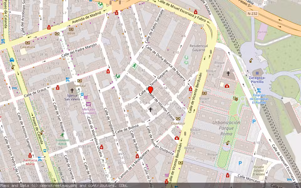 Mapa de Subasta Inmueble (Vivienda) en Zaragoza