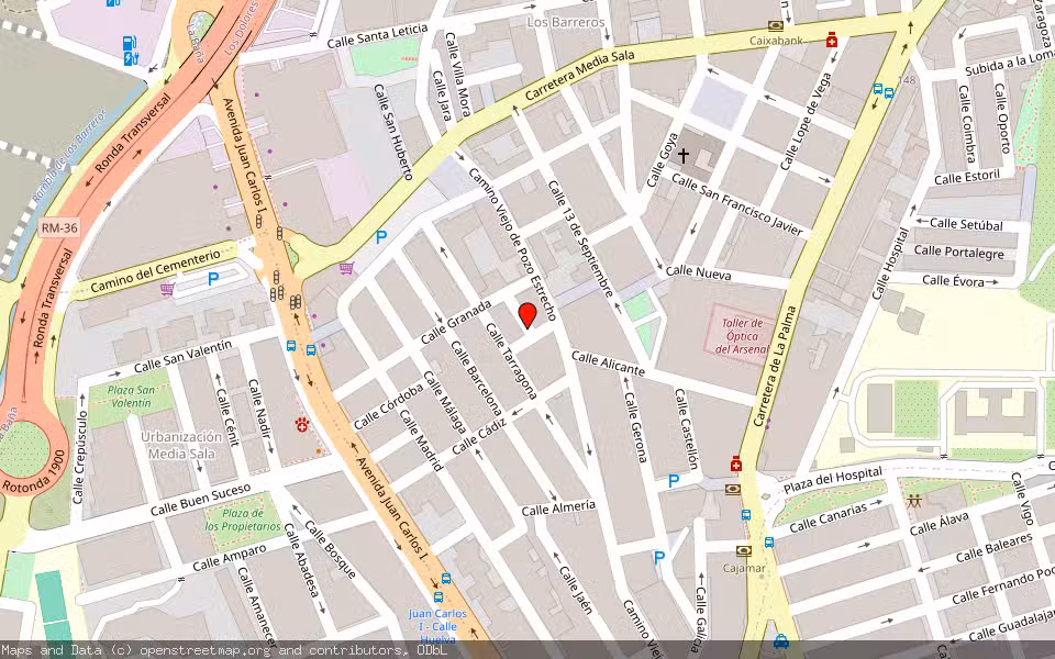 Mapa de Subasta Inmueble (Vivienda) en Cartagena, Murcia