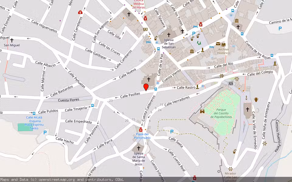Mapa de Subasta Inmueble (Solar) en Antequera, Málaga