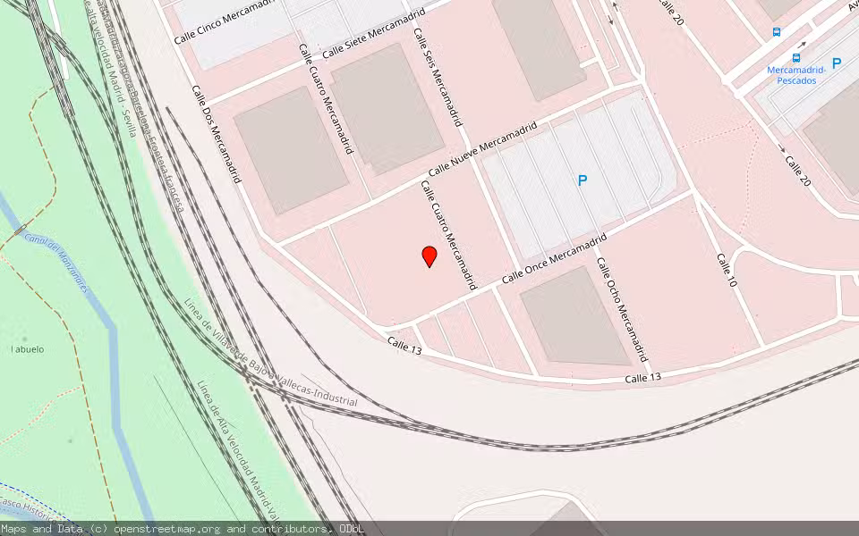 Mapa de Subasta Inmueble (Trastero) en Madrid