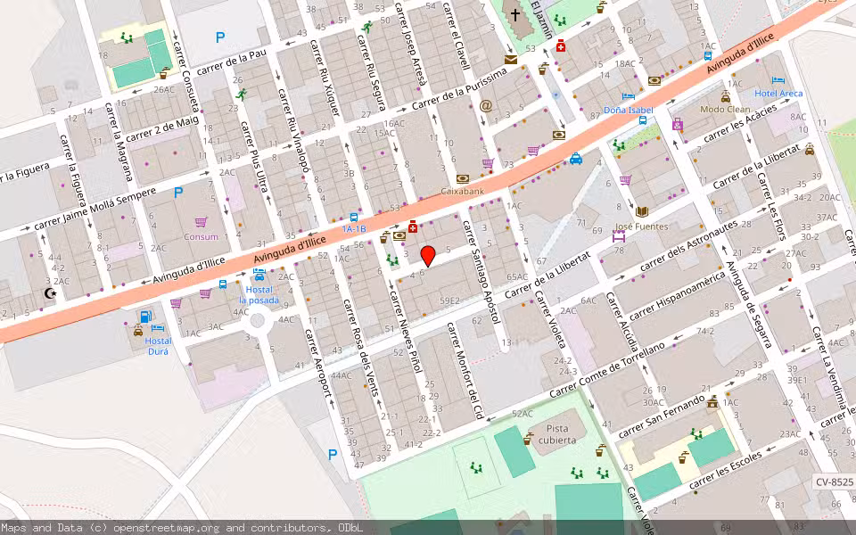 Mapa de Subasta Inmueble (Garaje) en Elche, Alicante/Alacant