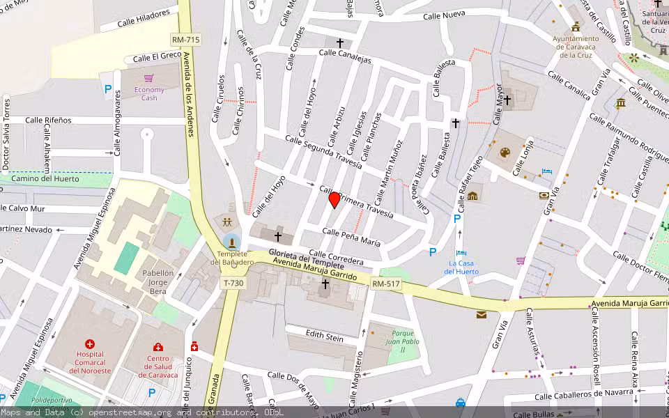 Mapa de Subasta Inmueble (Vivienda) en Caravaca De La Cruz, Murcia