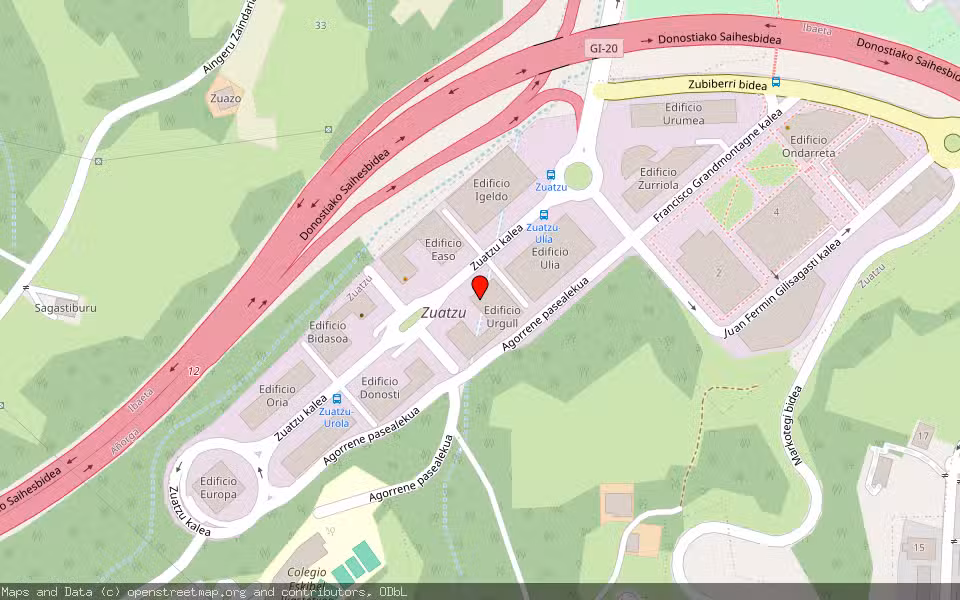 Mapa de Subasta Inmueble (Otros) en Donostia, Gipuzkoa