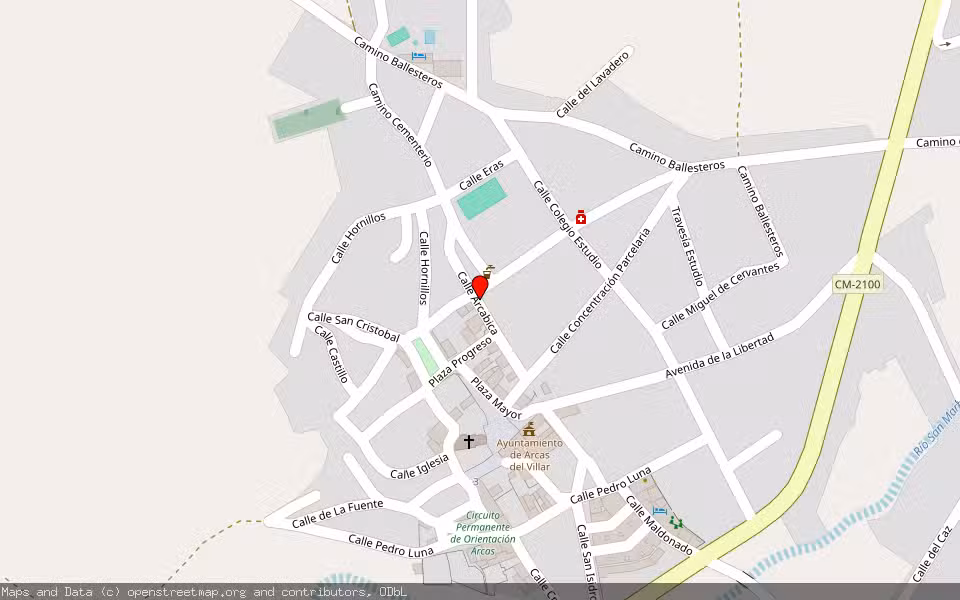 Mapa de Subasta Inmueble (Vivienda) en Arcas, Cuenca