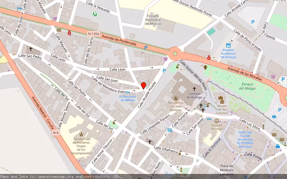 Mapa de Subasta Inmueble (Vivienda) en Astorga, León