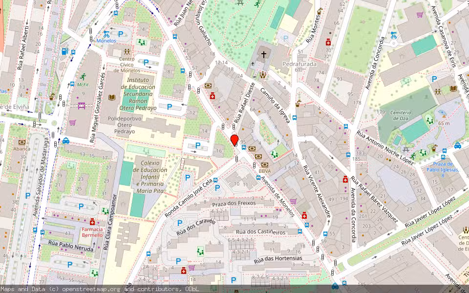 Mapa de Subasta Inmueble (Garaje) en A Coruña