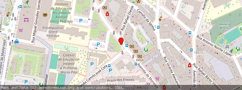 Mapa de Subasta de Inmueble (Garaje) en A Coruña, La Coruña (A Coruña) 