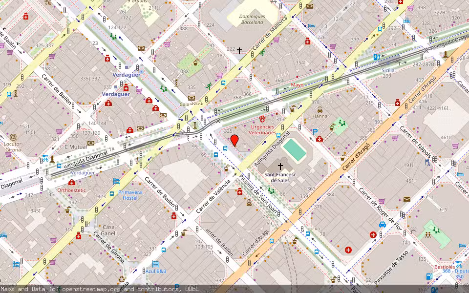 Mapa de Subasta Inmueble (Vivienda) en Barcelona