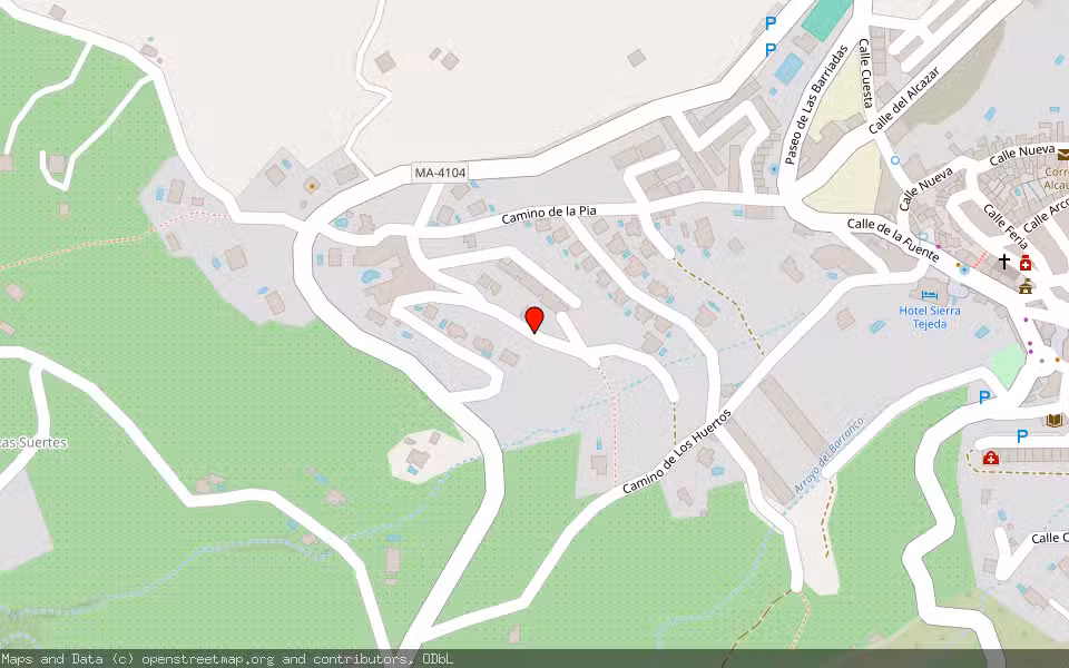 Mapa de Subasta Inmueble (Vivienda) en Alcaucin, Málaga