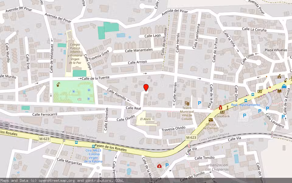 Mapa de Subasta Inmueble (Vivienda) en Collado Mediano, Madrid
