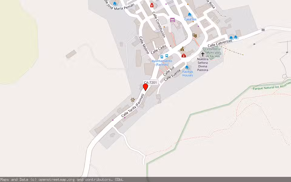 Mapa de Subasta Inmueble (Otros) en Tarifa, Cádiz
