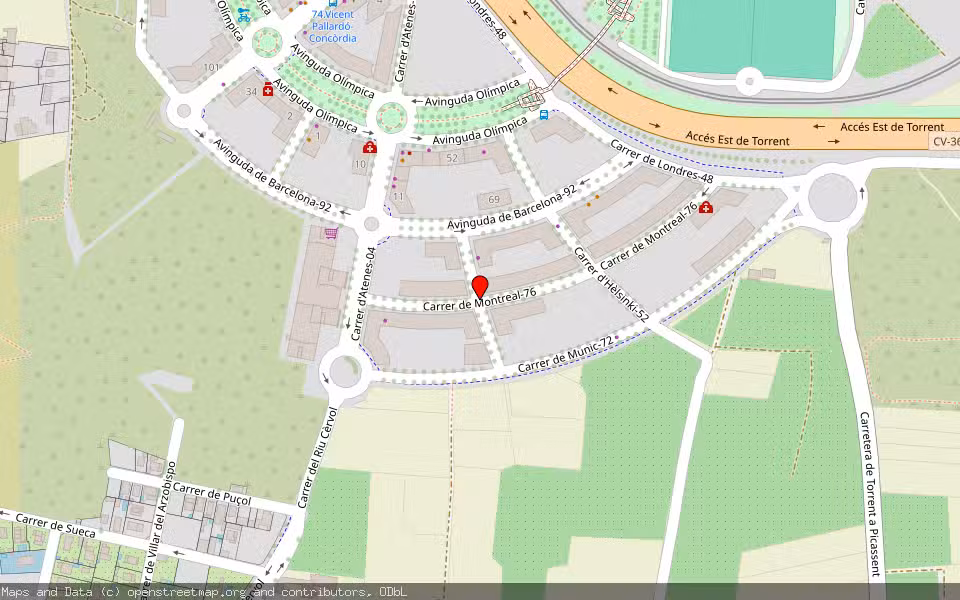 Mapa de Subasta Inmueble (Garaje) en Torrent, Valencia/València