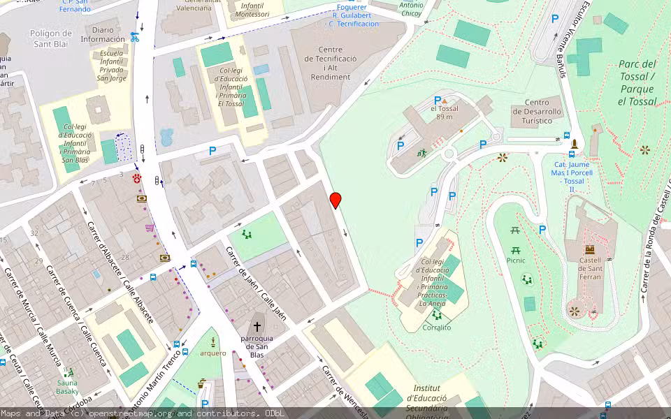 Mapa de Subasta Inmueble (Vivienda) en Alicante, Alicante/Alacant