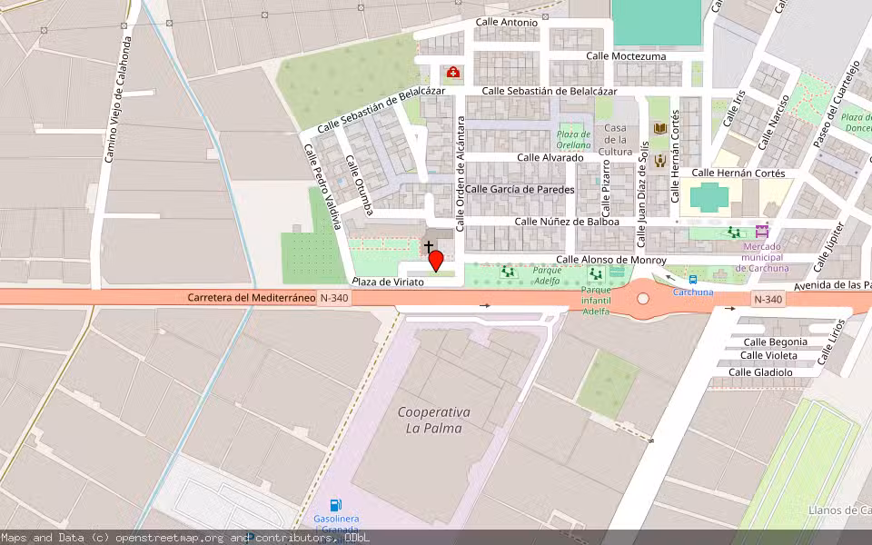Mapa de Subasta Inmueble (Finca rústica) en Motril, Granada