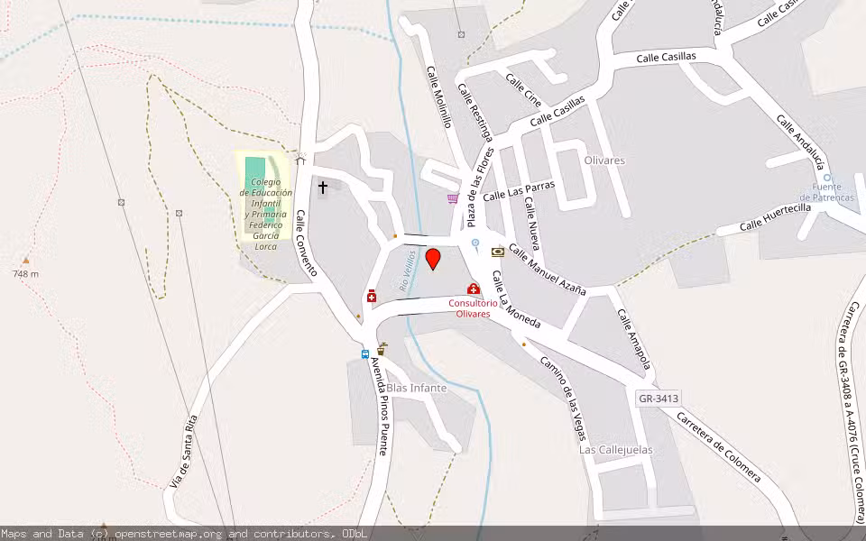 Mapa de Subasta Inmueble (Finca rústica) en Moclín, Granada