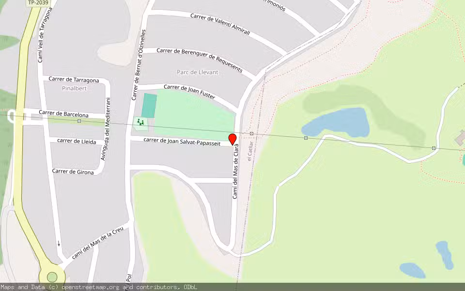 Mapa de Subasta Inmueble (Vivienda) en El Catllar, Tarragona