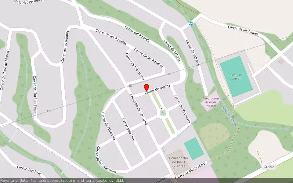 Mapa de Subasta Inmueble (Solar) en Riells I Viabrea, Girona