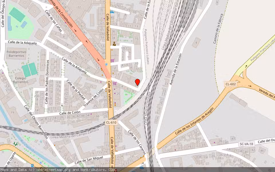 Mapa de Subasta Inmueble (Vivienda) en Medina Del Campo, Valladolid