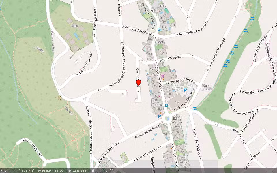 Mapa de Subasta Inmueble (Vivienda) en Calafell, Tarragona