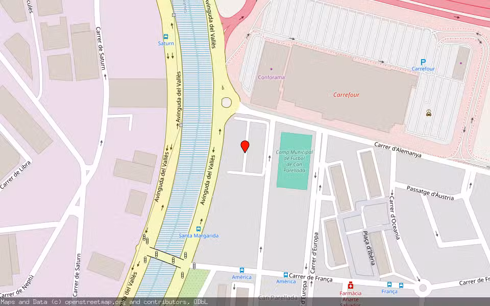 Mapa de Subasta Inmueble (Vivienda) en Terrassa, Barcelona