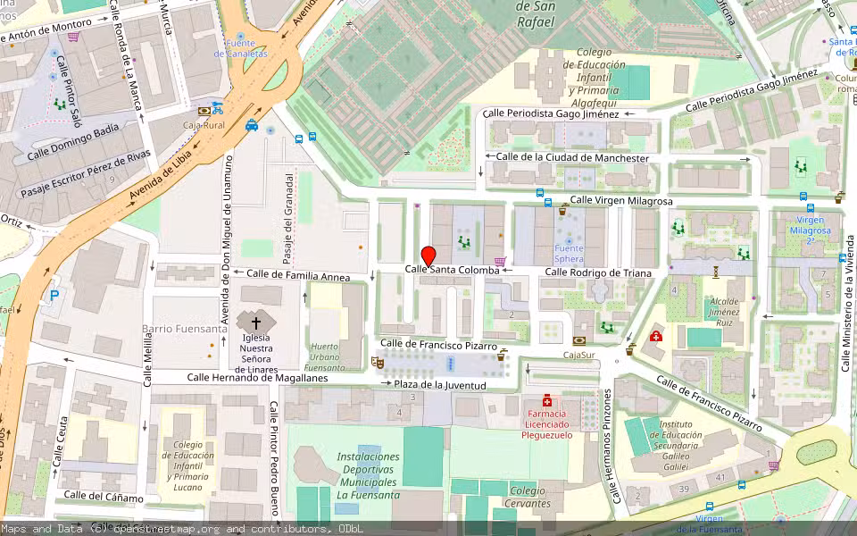 Mapa de Subasta Inmueble (Vivienda) en Cordoba, Córdoba