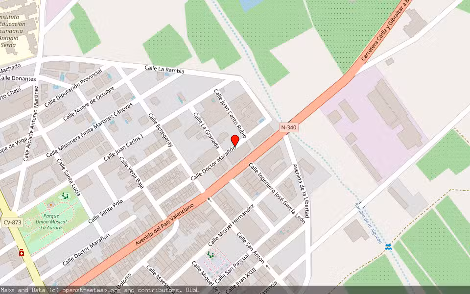 Mapa de Subasta Inmueble (Garaje) en Albatera, Alicante/Alacant