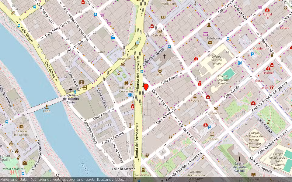 Mapa de Subasta Inmueble (Vivienda) en Miranda De Ebro, Burgos