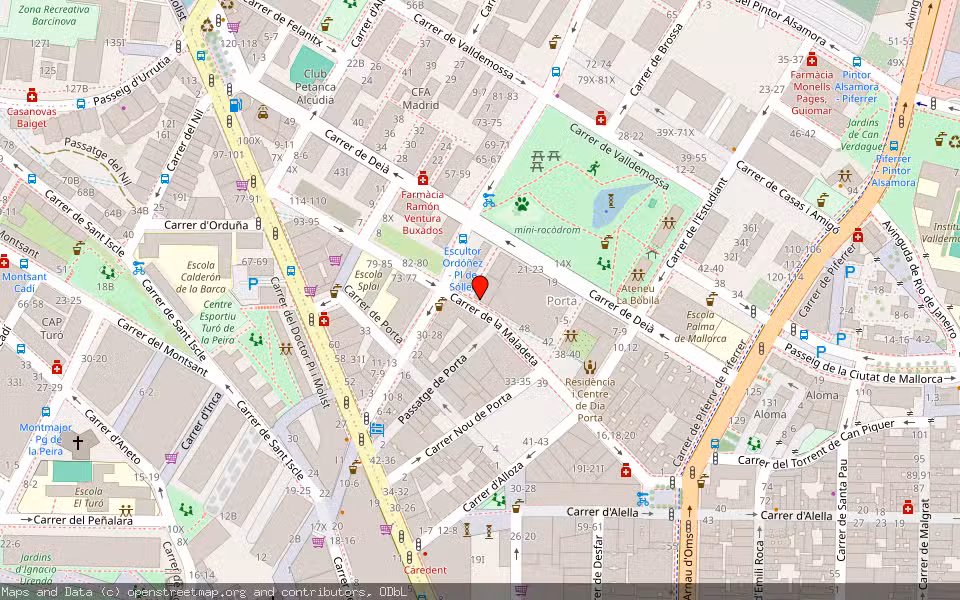 Mapa de Subasta Inmueble (Vivienda) en Barcelona