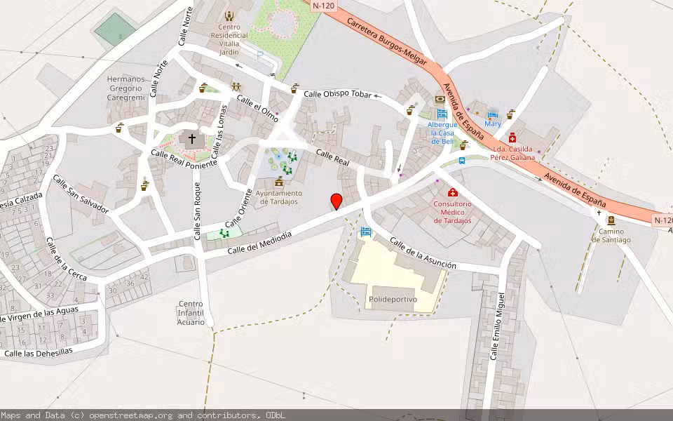 Mapa de Subasta Inmueble (Vivienda) en Tardajos, Burgos