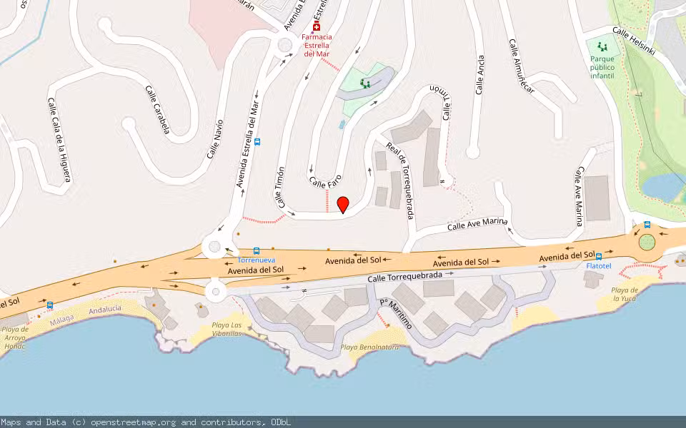 Mapa de Subasta Inmueble (Garaje) en Benalmadena, Málaga
